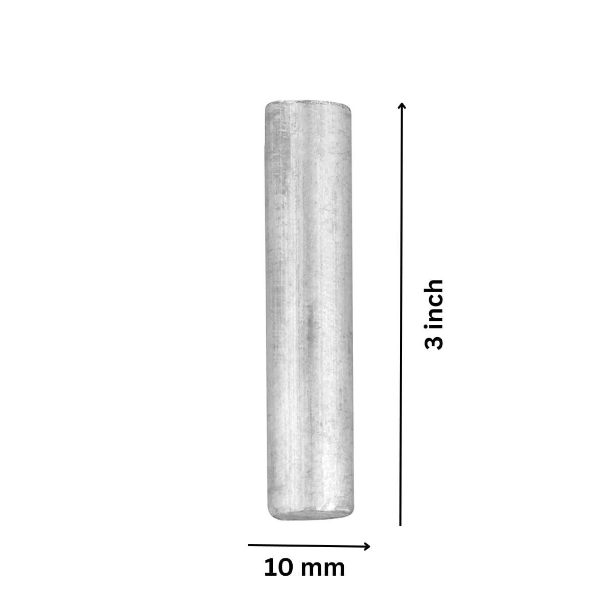 MV Vastu Remedies | Metal Aluminium Studs, Size Length 3inch, Round 10mm, Set of 3