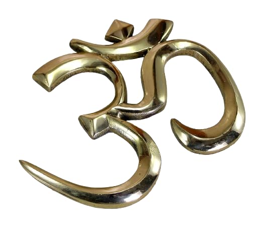 ModernVastu Metal Brass Wall Hanging OM | Religious Sculpture | Goodluck, Auspicious, Religious Symbols Best for Home and Office Decoration