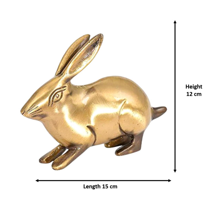 Brass Metal Rabbit Pair | Rabbit for feng Shui, Vastu Correction, Harmonious, Relationship, Remedy for Happyness