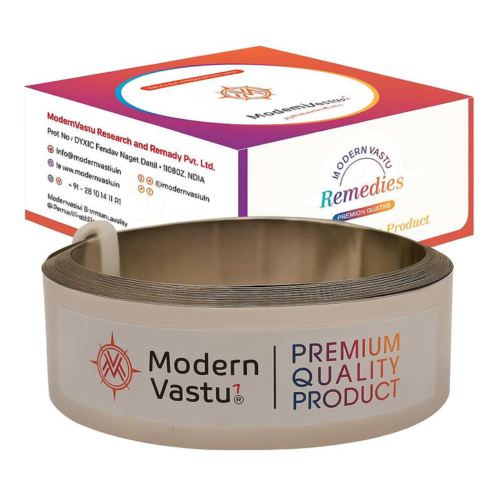 Aluminium Strips Remedies | Size L- 10.3 feet x W-0.75 inch/18mm x Gauge 0.2 mm- (Entrance Toilet Correction and Zone Balancing) - Pack of 1