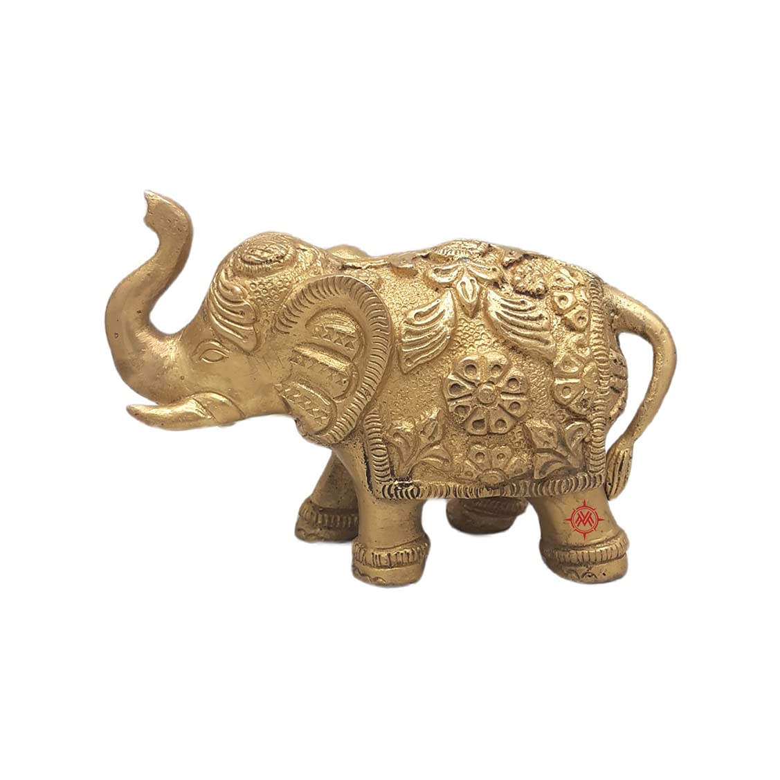 Maharaja Elephant Idol Design Brass Statue | Showpiece Sculpture | Lucky Figurine- Home Décor Gifts Item
