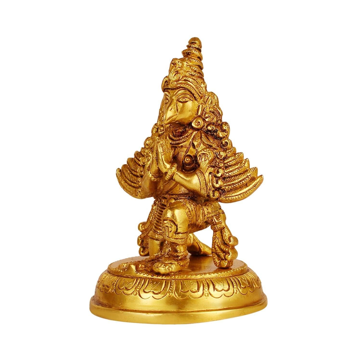 Brass Garuda Idol Statue Vishnu's Vehicle Vahana Eagle for Temple Home Decor Vaastu Feng Shui Vastu