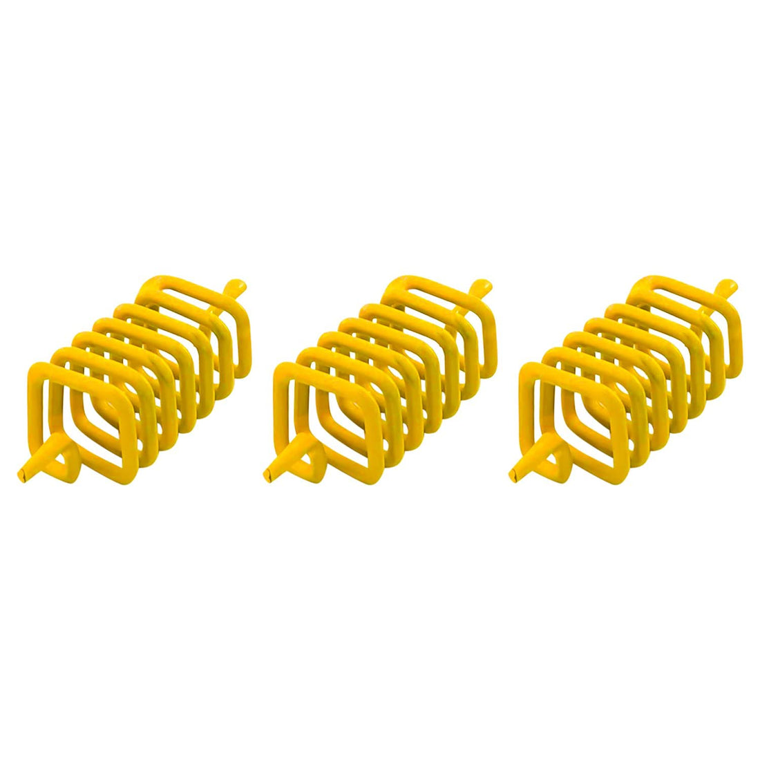 Remedies Yellow Square Clockwise Spring Used to Hinder/Balance Energy Field - 3 Springs