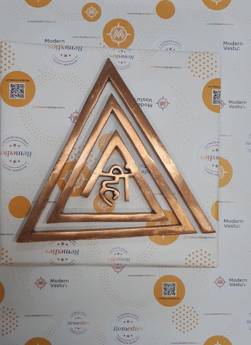 MV VASTU Remedies | Copper Helix Size - Length 4inch, Width 4inch | for Energy Boosting, Zone Correction and Zonal Placement