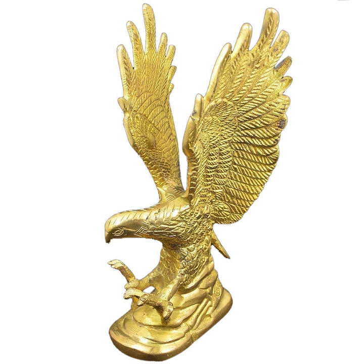 Vastu Remedy Brass Eagle Feng Shui Vastu Remedies for Protection from Negativity (Height 15.5 cm)