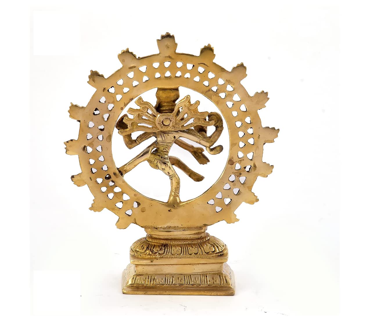 Brass Natraj Statue | Lord Shiva Dancing Natraj Nataraja Statue Handcrafted Brass Figurine