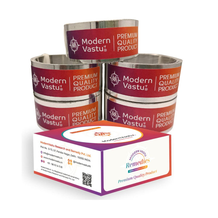 MV VASTU Remedies Strips Aluminium Combo Pack of 5| Size L-10.3 feet x W-1 inch/25mm x Gauge 0.2 mm- (Entrance Toilet Correction and Zone Balancing) - Pack of 5