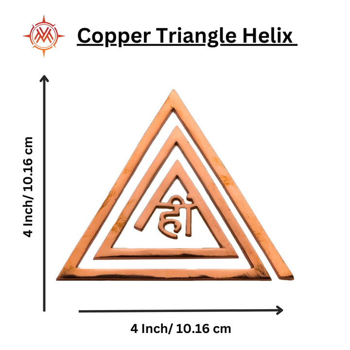 MV VASTU Remedies | Copper Helix Size - Length 4inch, Width 4inch | for Energy Boosting, Zone Correction and Zonal Placement