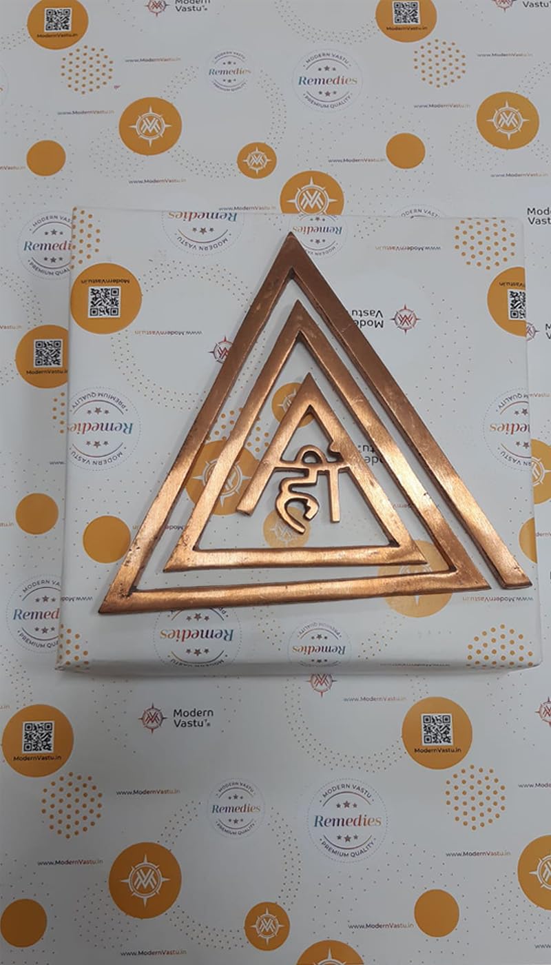 MV VASTU Remedies | Copper Helix Size - Length 6inch, Width 6inch | for Energy Boosting, Zone Correction and Zonal Placement