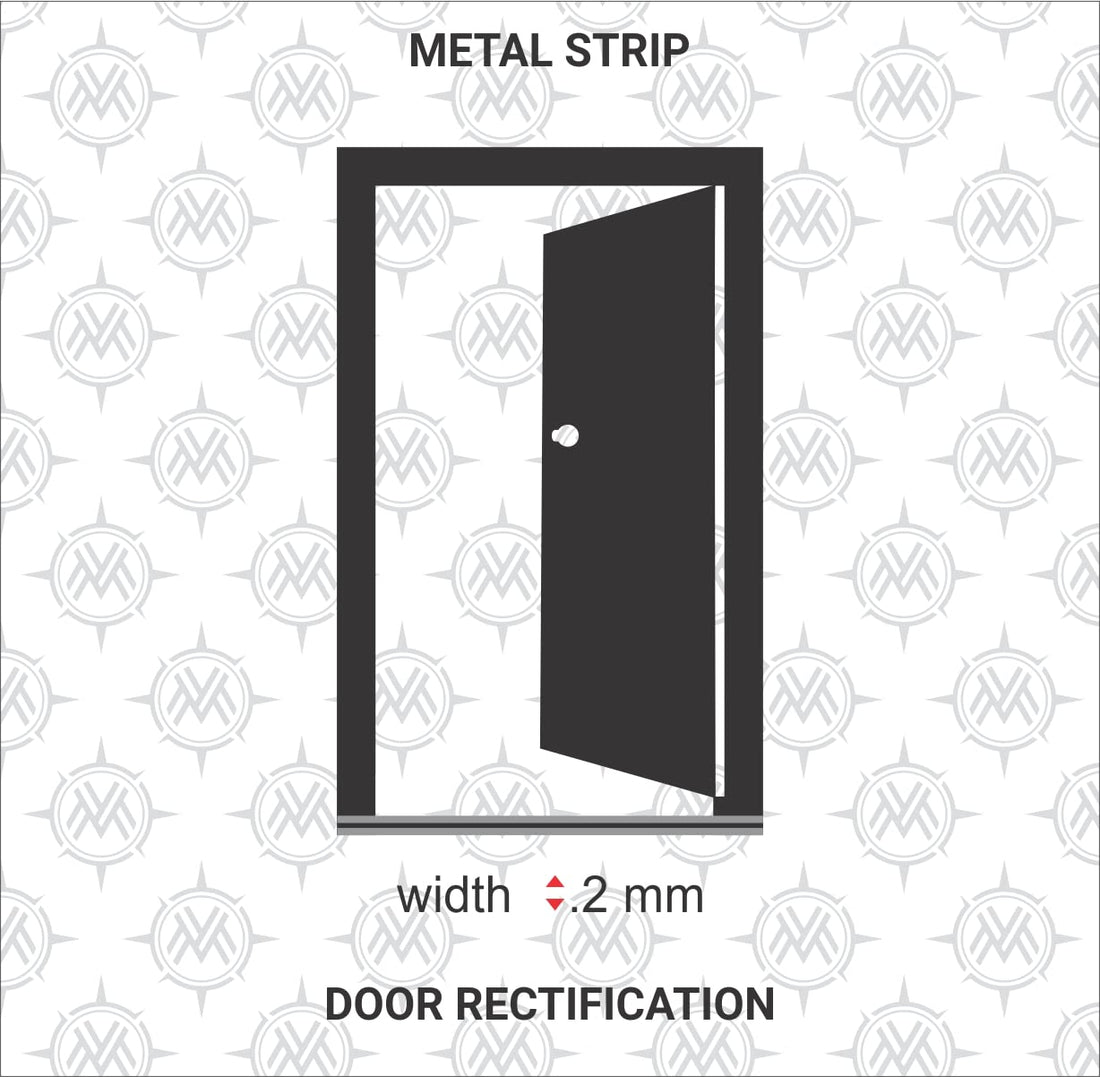 Satinless Steel (SS-304) Strips Remedies | Size L- 10.3 feet x W-0.75 inch/18mm x Gauge 0.2 mm- (Entrance Toilet Correction and Zone Balancing) - Pack of 1