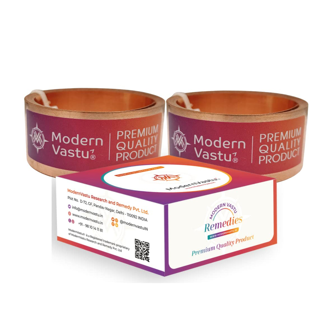 Remedies Metal Vastu Strips Stainless Steel (304) Size L 10.3 feet x W1 inch/25mm x Gauge 0.2 mm- (Entrance Toilet Correction and Zone Balancing) - Pack of 2 (Stainless Steel)
