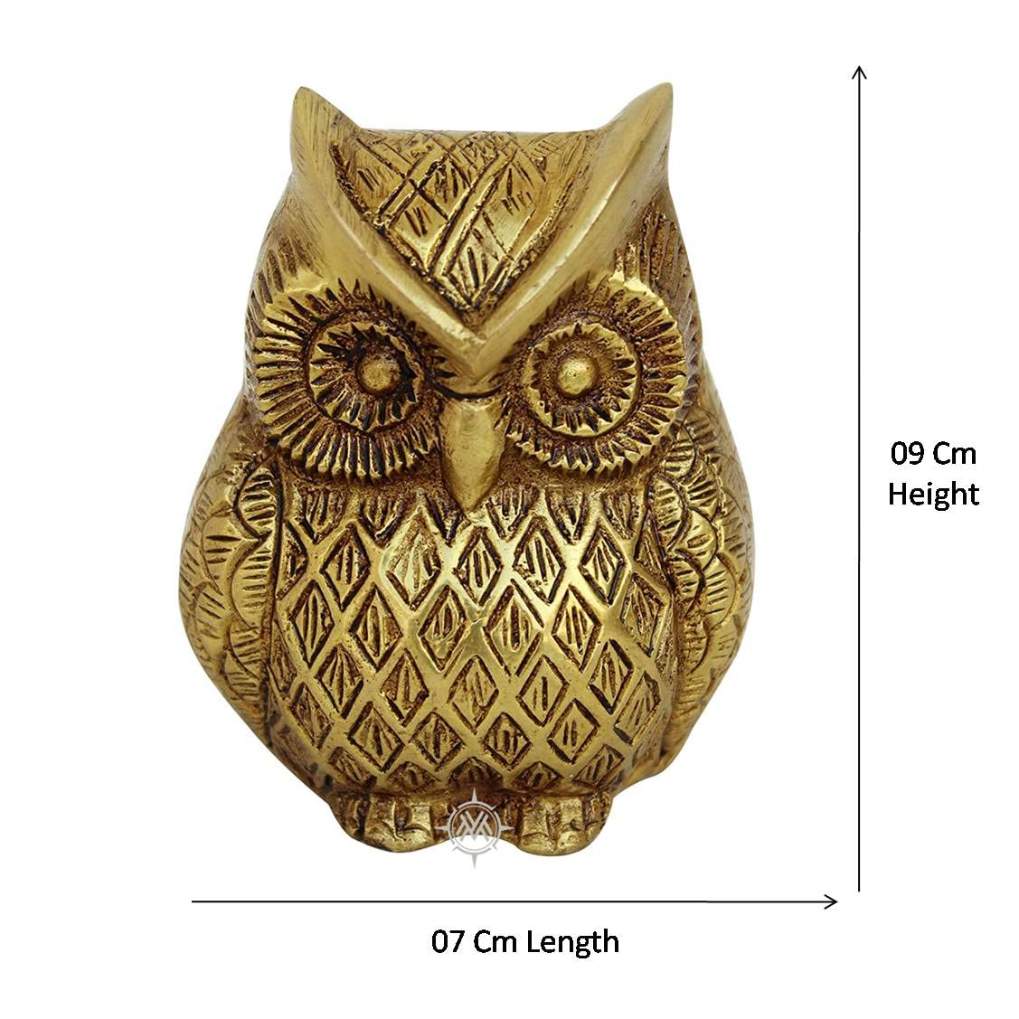 Owl Bird Brass Decorative Showpiece | Home Decor | Brass Owl | Owl Bird Showpiece for Home Decoration and Giftings