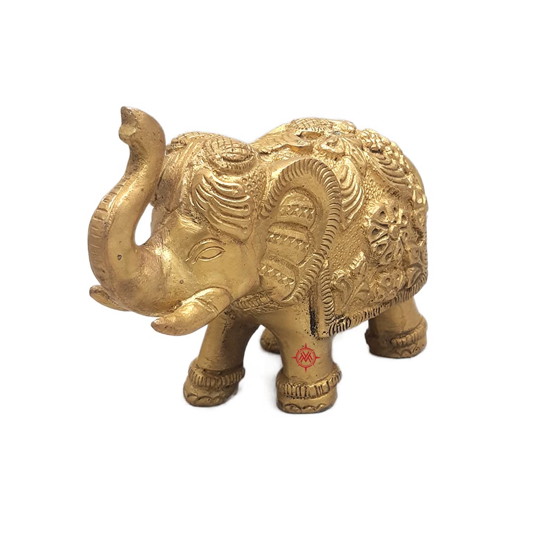 Maharaja Elephant Idol Design Brass Statue | Showpiece Sculpture | Lucky Figurine- Home Décor Gifts Item