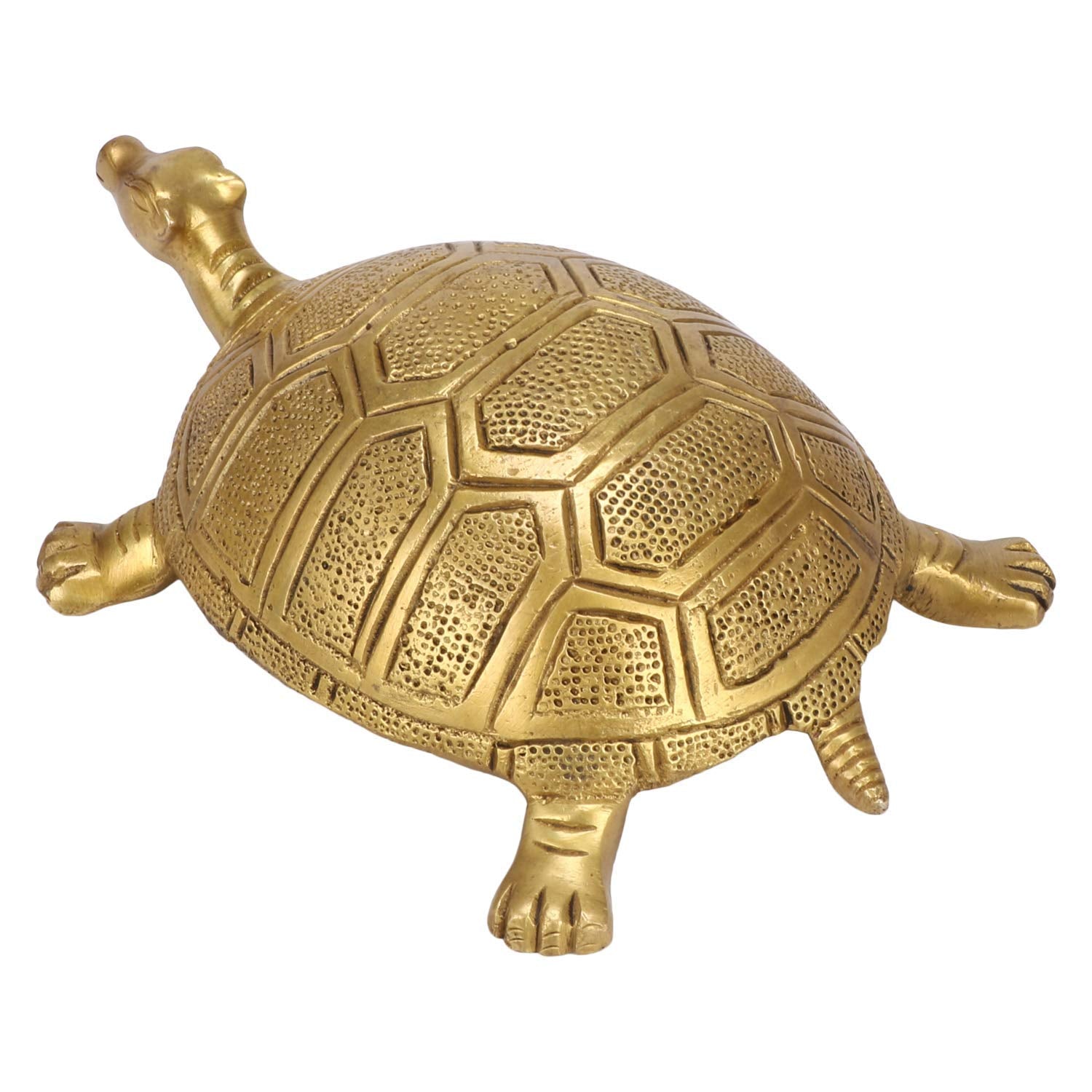 Brass Turtle for Vaastu and Table; Handcrafted with Antique Look Tortoise