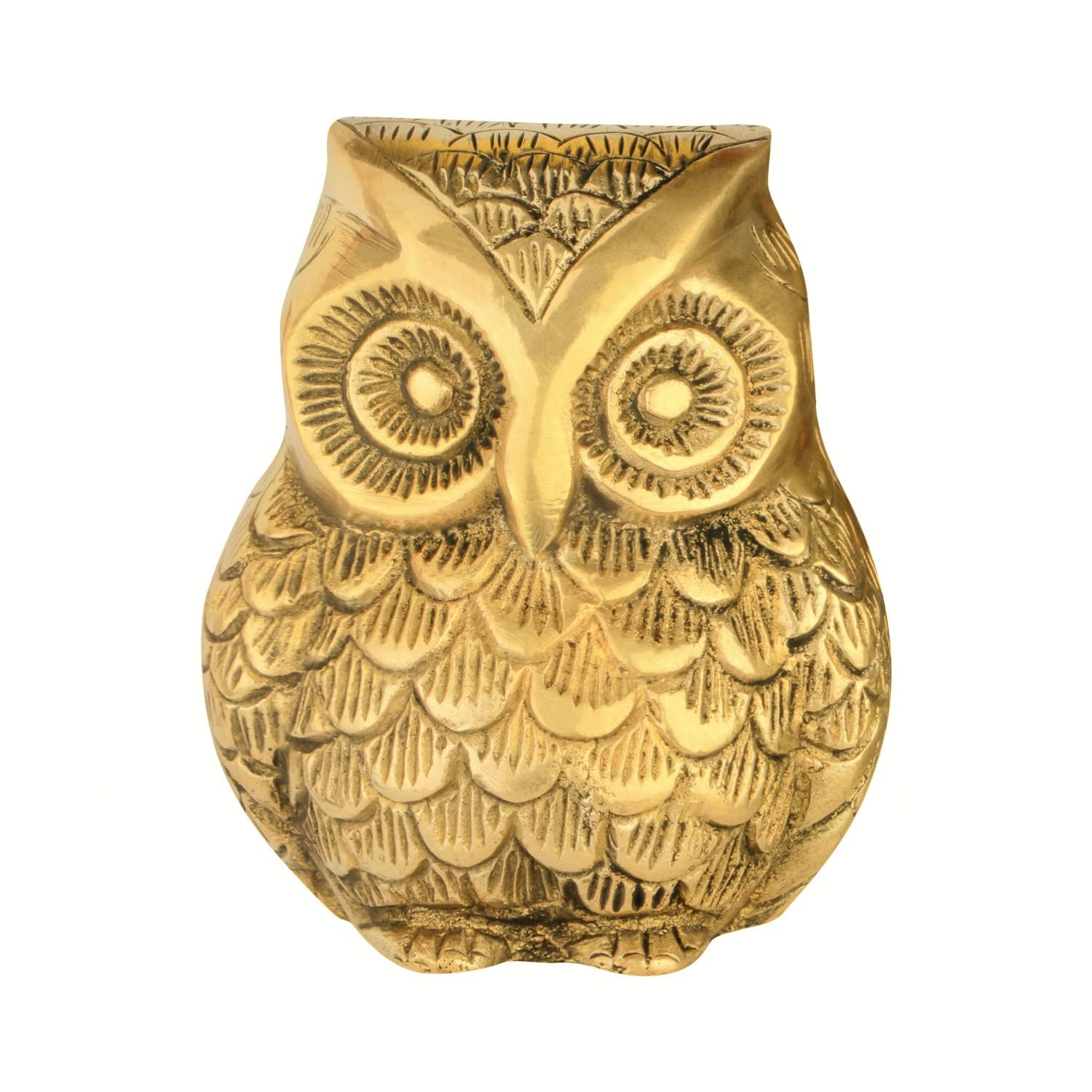 Owl Bird Brass Decorative Showpiece | Home Decor | Brass Owl | Owl Bird Showpiece for Home Decoration and Giftings