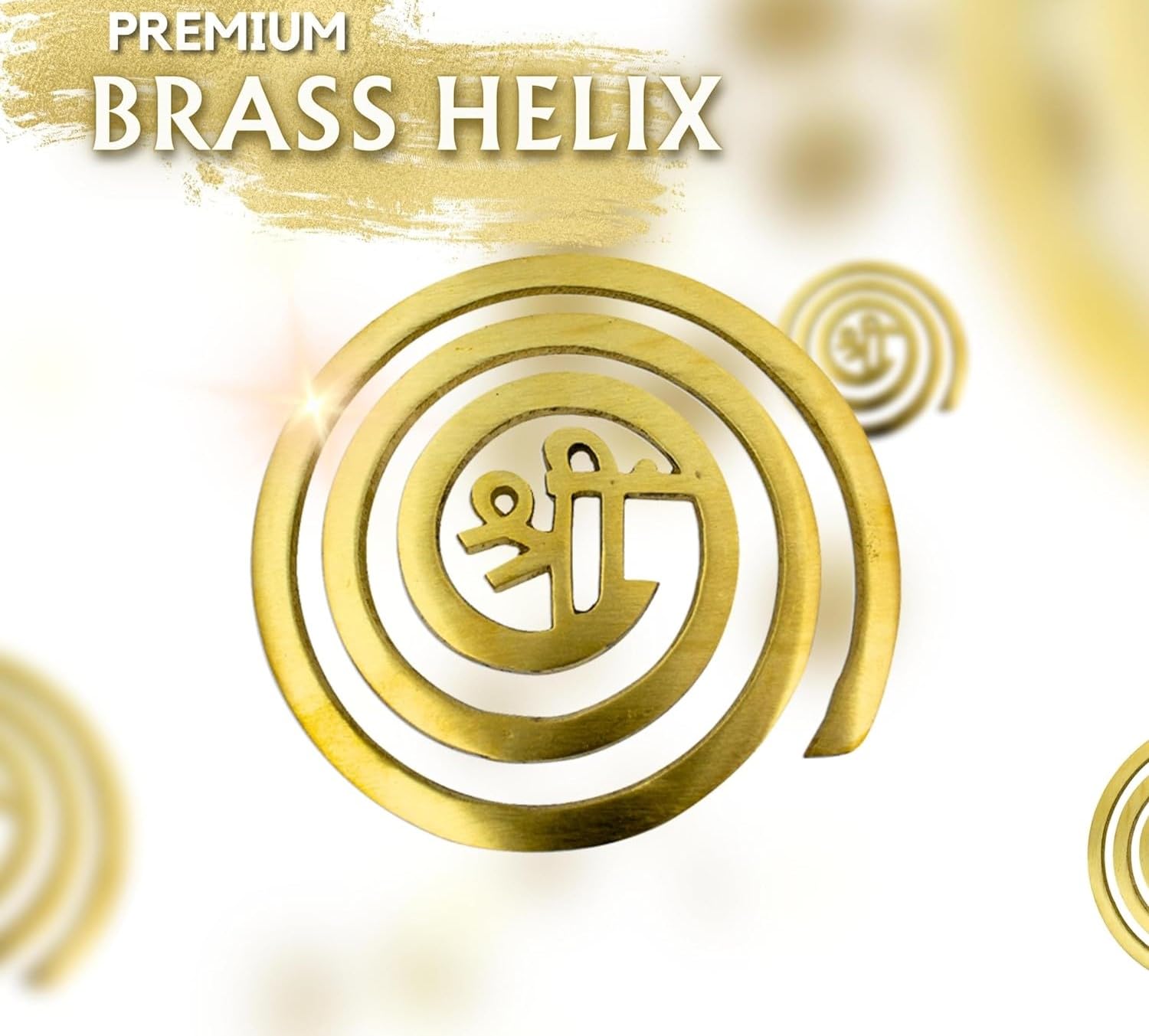 MV VASTU Remedies | Brass Helix Size - Length 6inch, Width 6inch | for Energy Boosting, Zone Correction and Zonal Placement