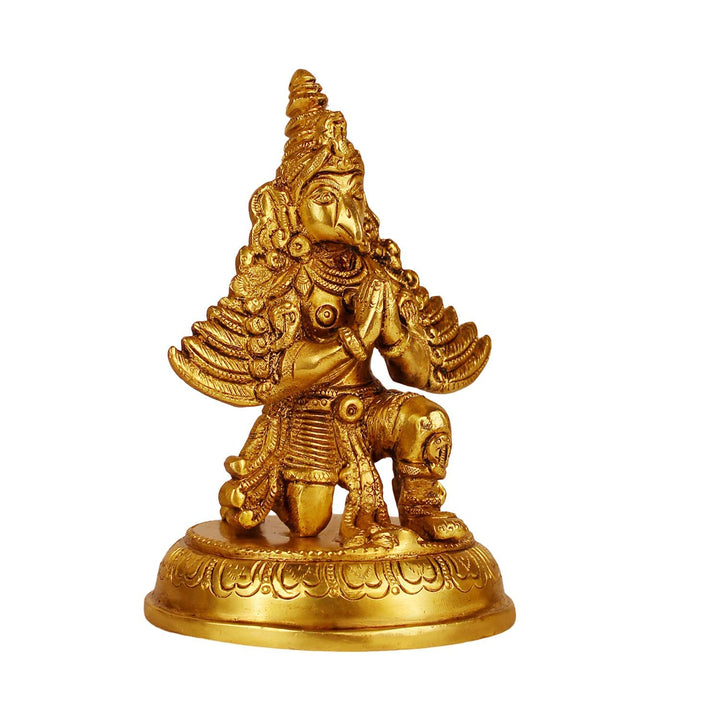 Brass Garuda Idol Statue Vishnu's Vehicle Vahana Eagle for Temple Home Decor Vaastu Feng Shui Vastu