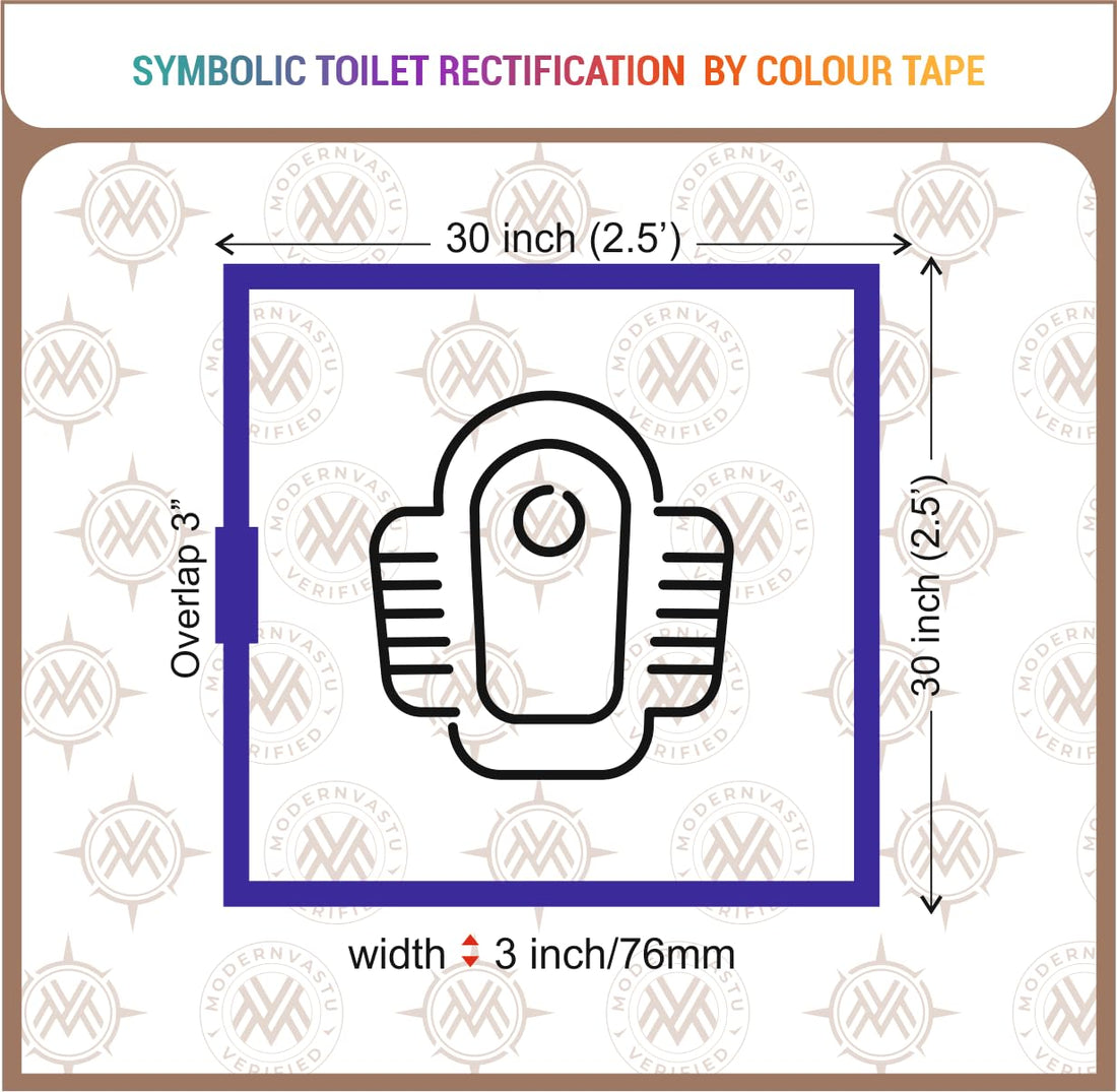 Modern Vastu Black Colour Tape Remedies | Size 3"Inch/76mm, 20 Meter (Main Entrance & Toilet Correction) – Pack of 1 (Black)