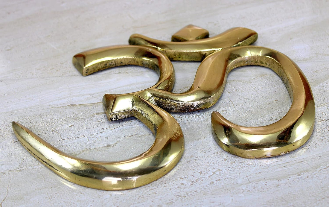 ModernVastu Metal Brass Wall Hanging OM | Religious Sculpture | Goodluck, Auspicious, Religious Symbols Best for Home and Office Decoration