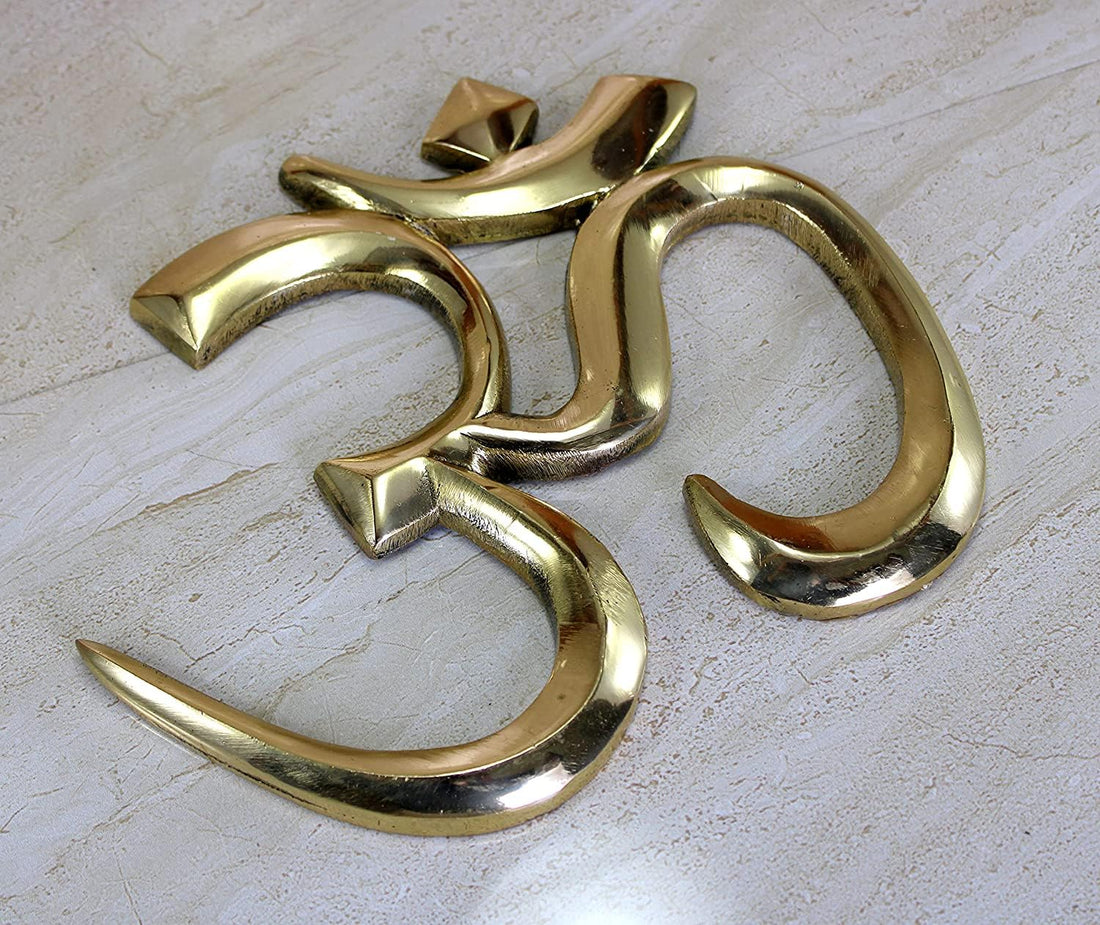ModernVastu Metal Brass Wall Hanging OM | Religious Sculpture | Goodluck, Auspicious, Religious Symbols Best for Home and Office Decoration